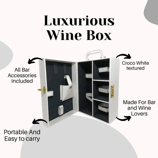 3 Glass Wine Box – Emerald Green Edition | Premium Whiskey Gift Set